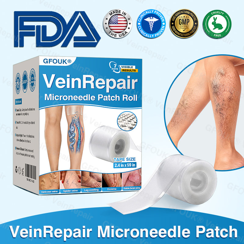 🇺🇸✅️🌱GFOUK® VeinRepair Microneedle Patch Roll⚡Instant Relief, Long-Term Results