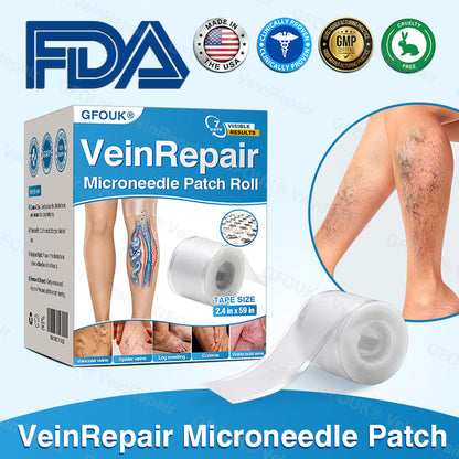 🇺🇸✅️🌱GFOUK® VeinRepair Microneedle Patch Roll⚡Instant Relief, Long-Term Results